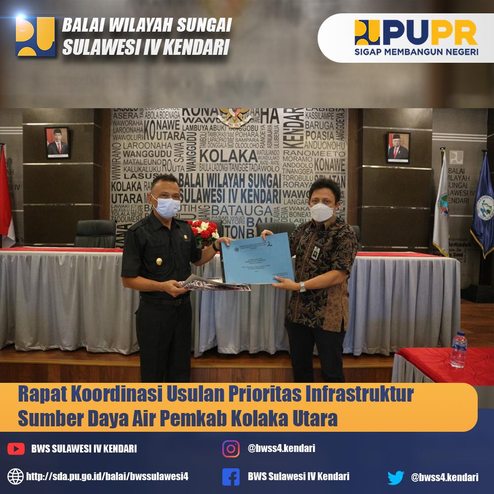 Kunjungan Pemkab Kolaka Utara dalam rangka Koordinasi Usulan Prioritas Infrastruktur Sumber Daya Air